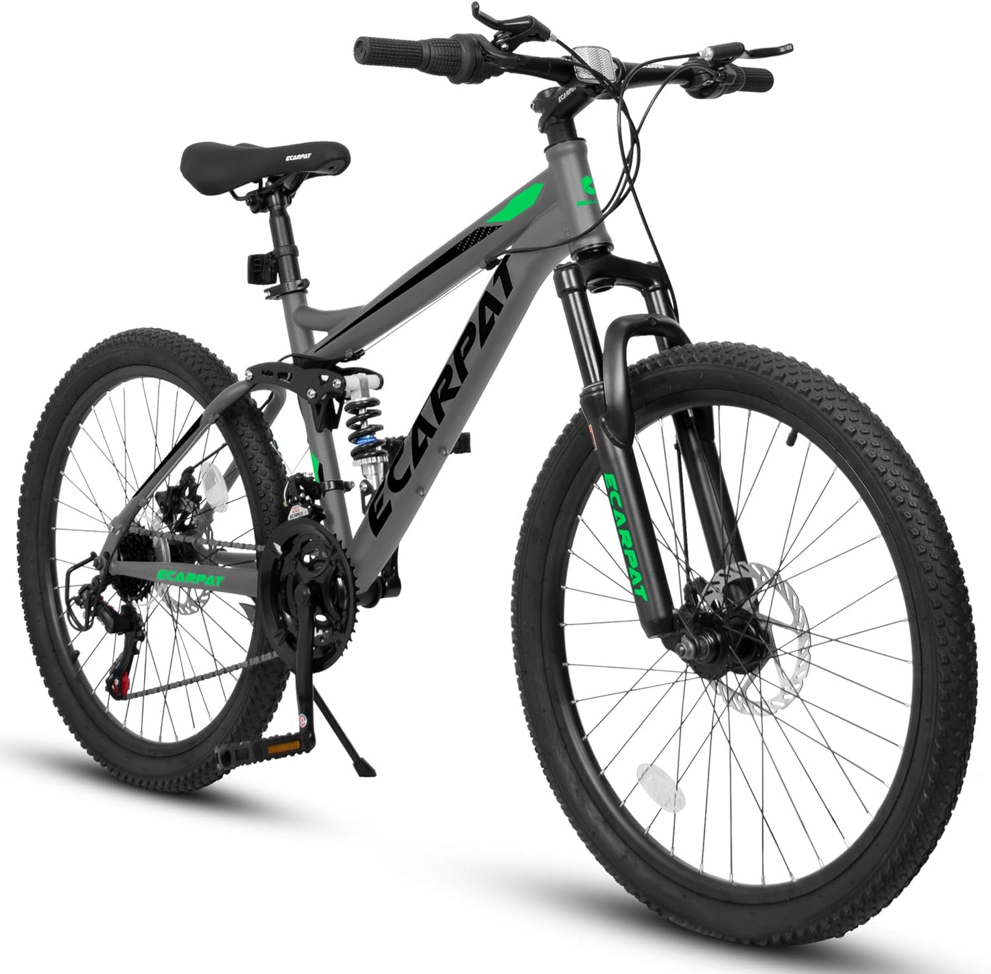 24/26/27.5 Inch Full Suspension Mountain Bike, 21 Speeds Dual Disc Brake, Men Women Mountain Bike,Beach Snow Commuter City Bikes