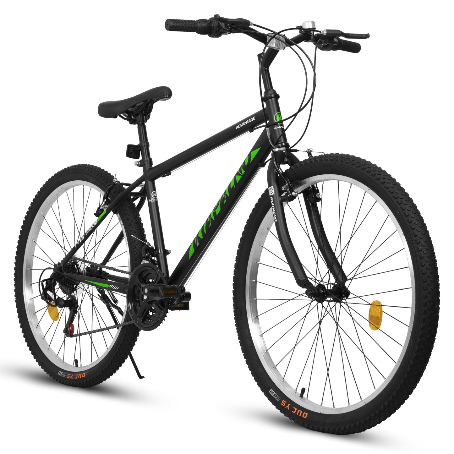 Mountain Bike 26 Inch for Men Women, 21 Speeds High-Carbon Steel Frame, Front Suspension Sport Bicycle, Adult Teens MTB Bicycle for Snow City Commuters and Short Trip