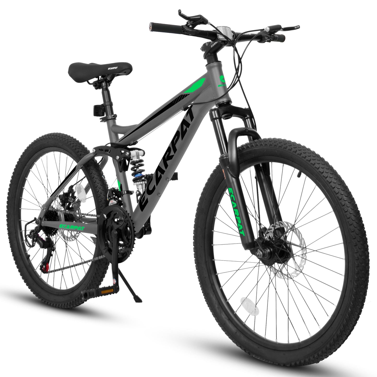 24/26/27.5 Inch Full Suspension Mountain Bike, 21 Speeds Dual Disc Brake, Men Women Mountain Bike,Beach Snow Commuter City Bikes