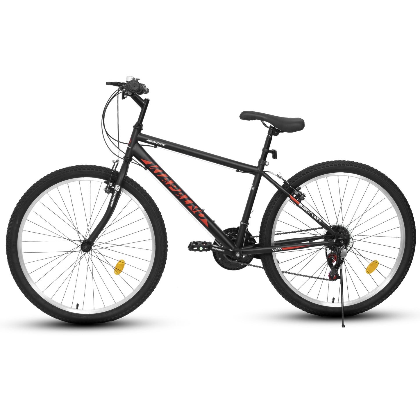 Mountain Bike 26 Inch for Men Women, 21 Speeds High-Carbon Steel Frame, Front Suspension Sport Bicycle, Adult Teens MTB Bicycle for Snow City Commuters and Short Trip
