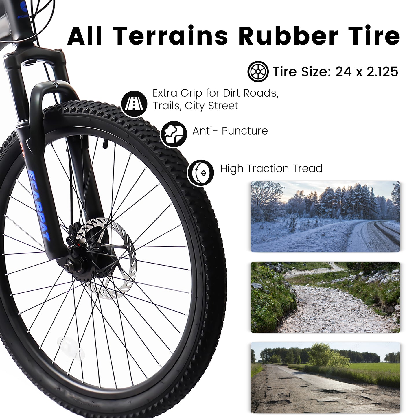 24/26/27.5 Inch Full Suspension Mountain Bike, 21 Speeds Dual Disc Brake, Men Women Mountain Bike,Beach Snow Commuter City Bikes