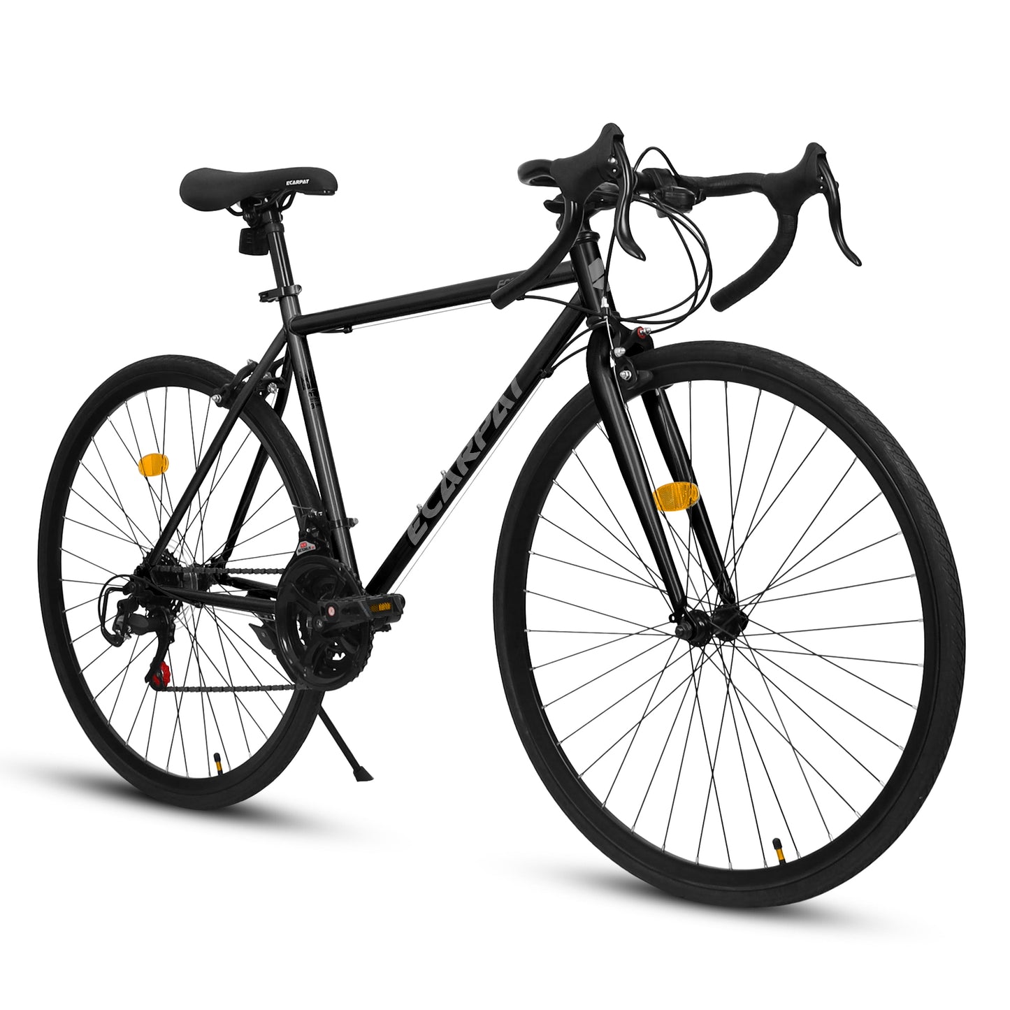 Ecarpat 700C Hybrid Road Bike, 21 Speeds Steel Frame Racing Commuting City Bike