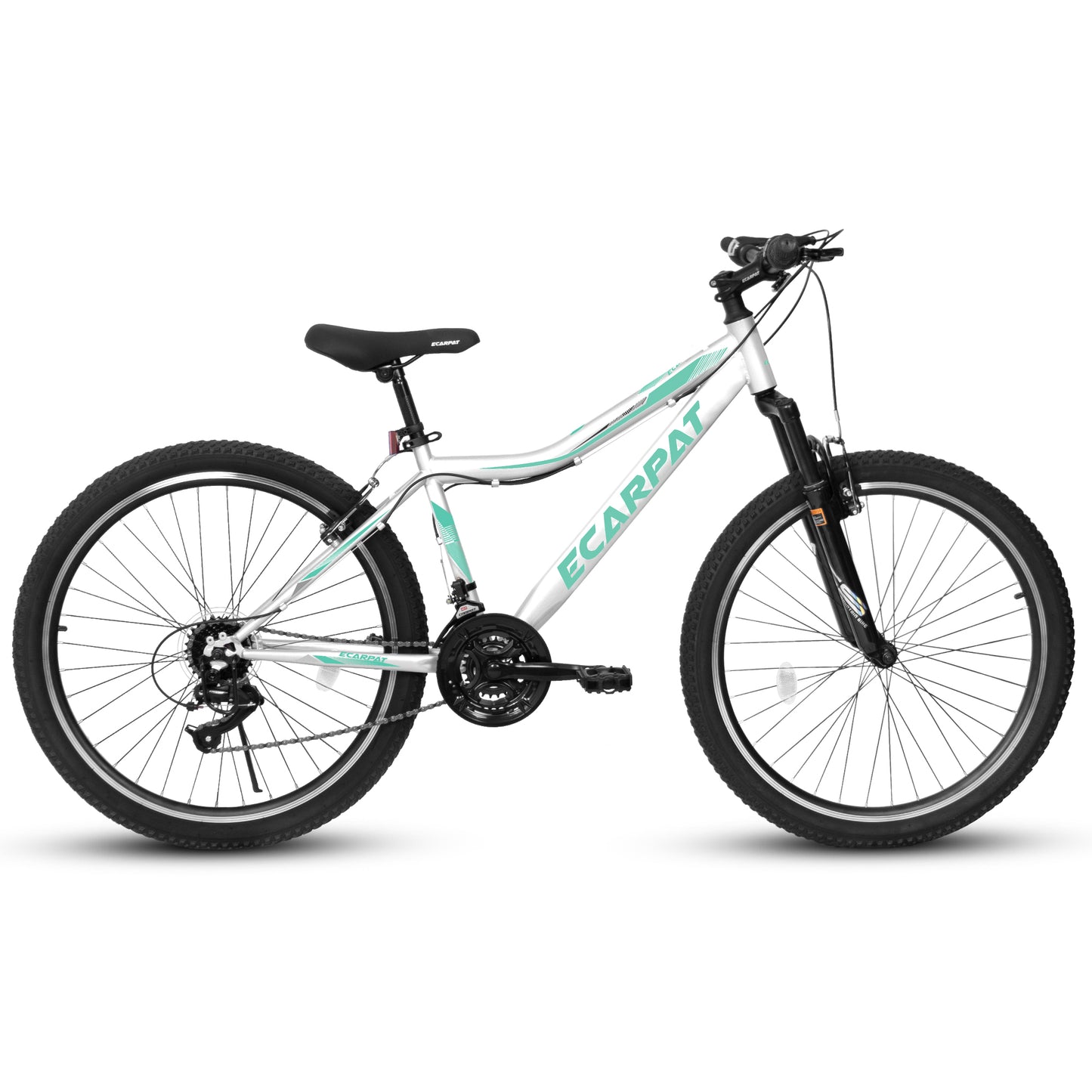 24/26 Inch Women Girls Mountain Bike, V Brakes 21 Speeds Women Bike, Sturdy Steel Frame and Suspension Fork, Stylish Adult and Teens Bicycle for Urban Trail Snow Commuter