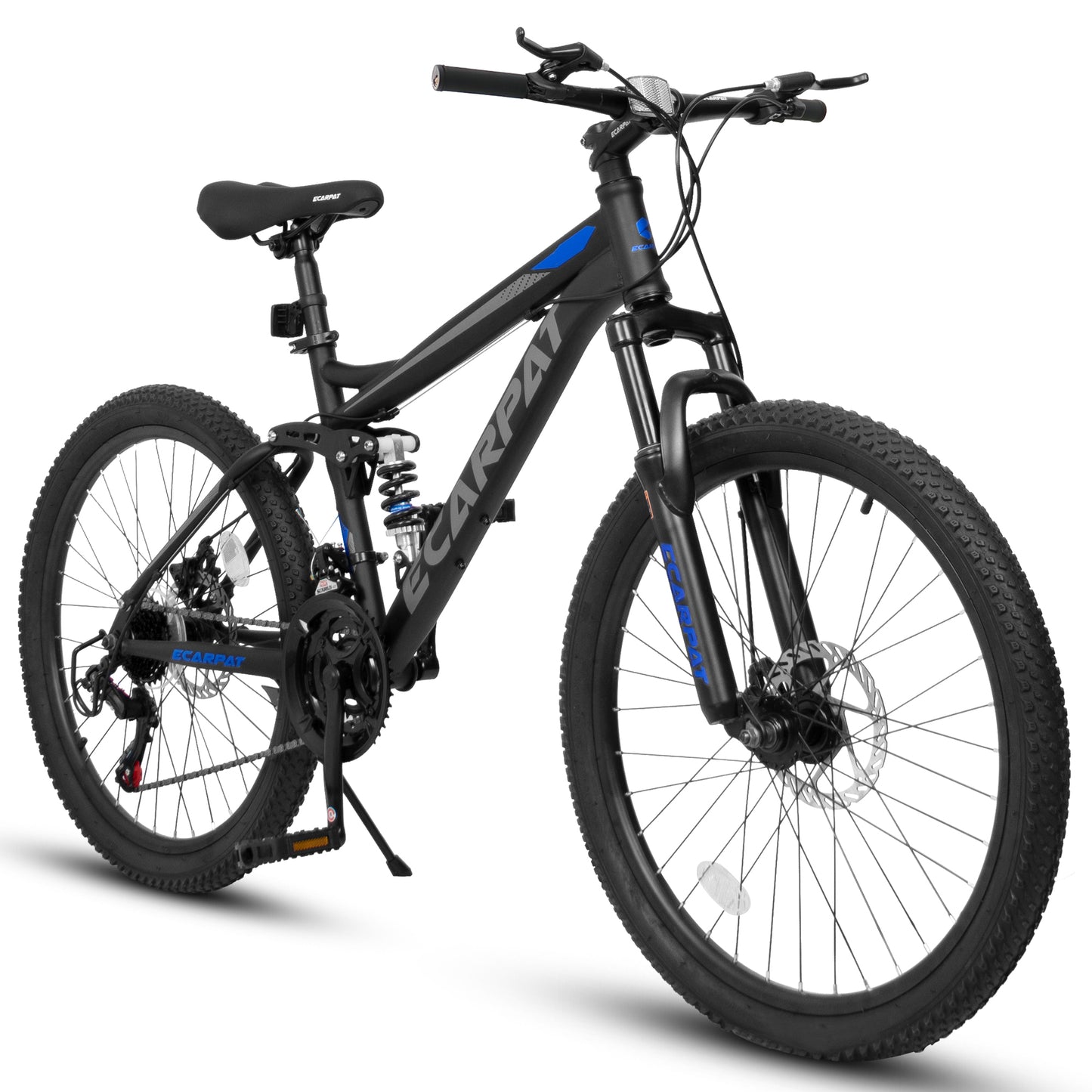 24/26/27.5 Inch Full Suspension Mountain Bike, 21 Speeds Dual Disc Brake, Men Women Mountain Bike,Beach Snow Commuter City Bikes