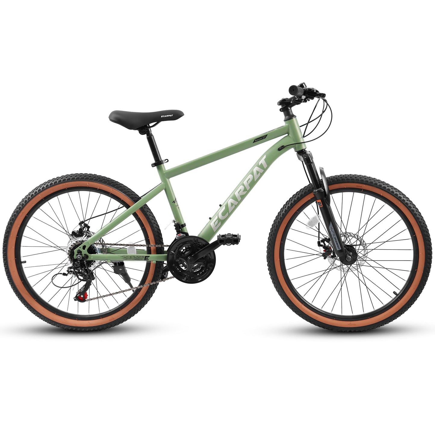 27.5 Inch Mountain Bike Wheels, 21-Speed Mens Womens City Mountain Bicycle,High Carbon Steel Frame Disc Brakes Thumb Shifter Front Fork Bicycles