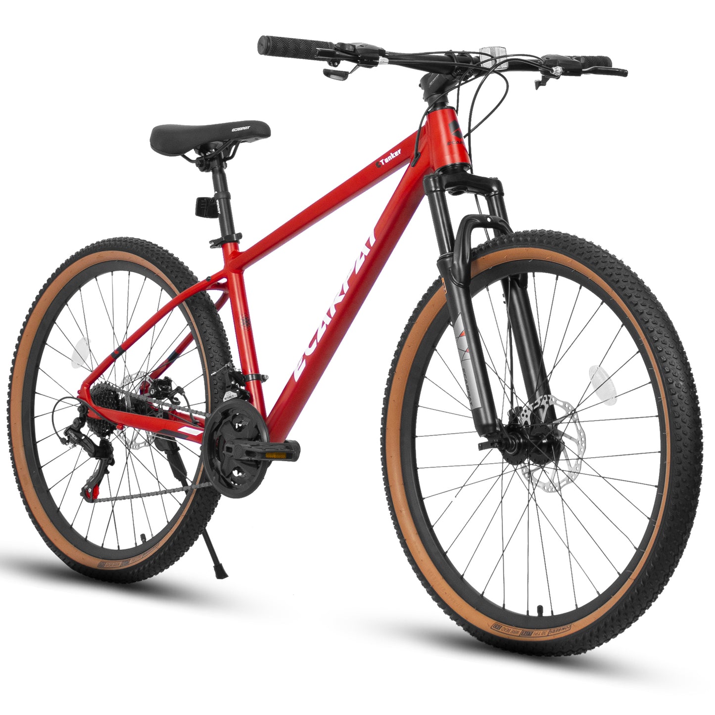 27.5 Inch Mountain Bike, Lightweight Aluminum Frame Men Women Bike, Disc Brakes 21 Speeds and Suspension Fork Classic Adult Bicycle, Teens Sport Bicycle for Urban Trail Snow Commuter