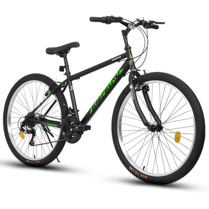 Mountain Bike 26 Inch for Men Women, 21 Speeds High-Carbon Steel Frame, Front Suspension Sport Bicycle, Adult Teens MTB Bicycle for Snow City Commuters and Short Trip