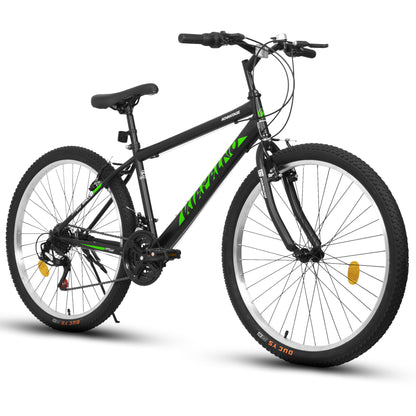 Mountain Bike 26 Inch for Men Women, 21 Speeds High-Carbon Steel Frame, Front Suspension Sport Bicycle, Adult Teens MTB Bicycle for Snow City Commuters and Short Trip
