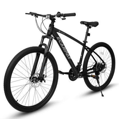 Ecarpat 27.5 Inch Mens Mountain Bike, 21 Speeds Aluminum/Carbon Steel Mountain Bike, Disc Brakes and Suspension Fork Mountain Bike, Adult Sport Bicycle for Trail Snow Commuter City Road